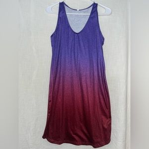 Unbranded ombré dress or bathing suit coverup. Size S